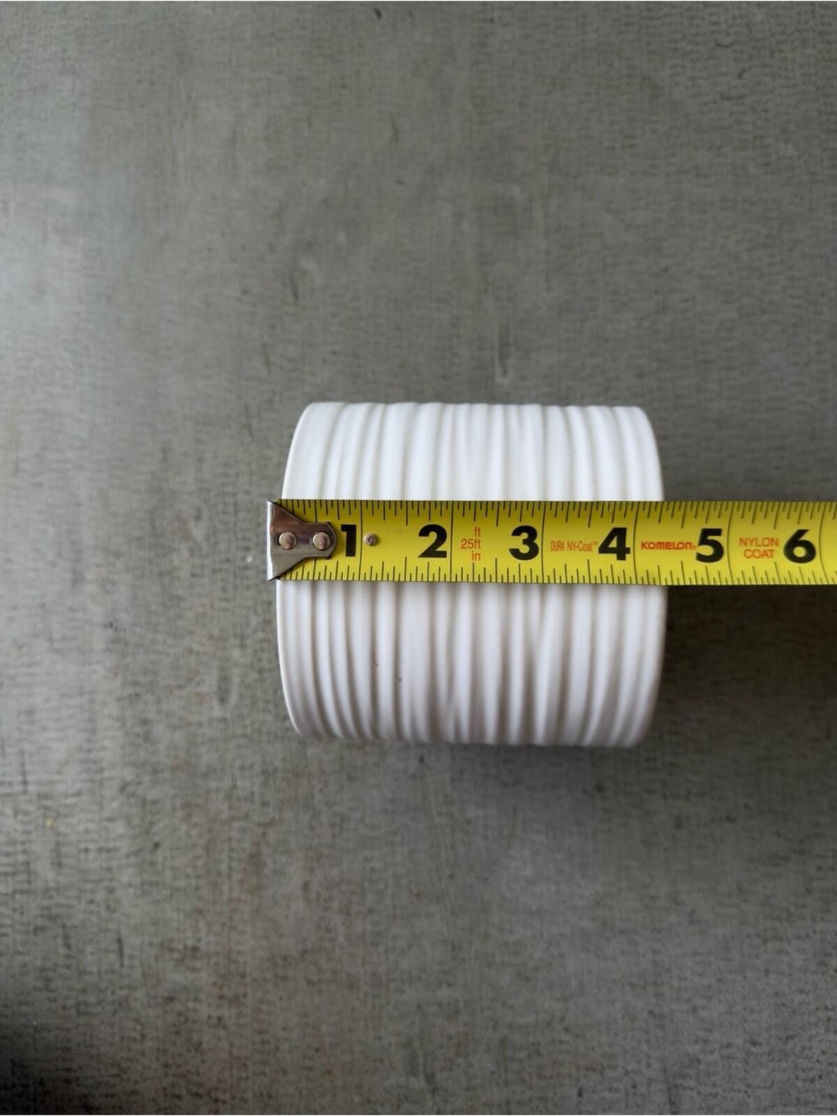 Other Ceramic Planter / Ribbed Modern Minimal / White Size ONE SIZE - 5 Thumbnail