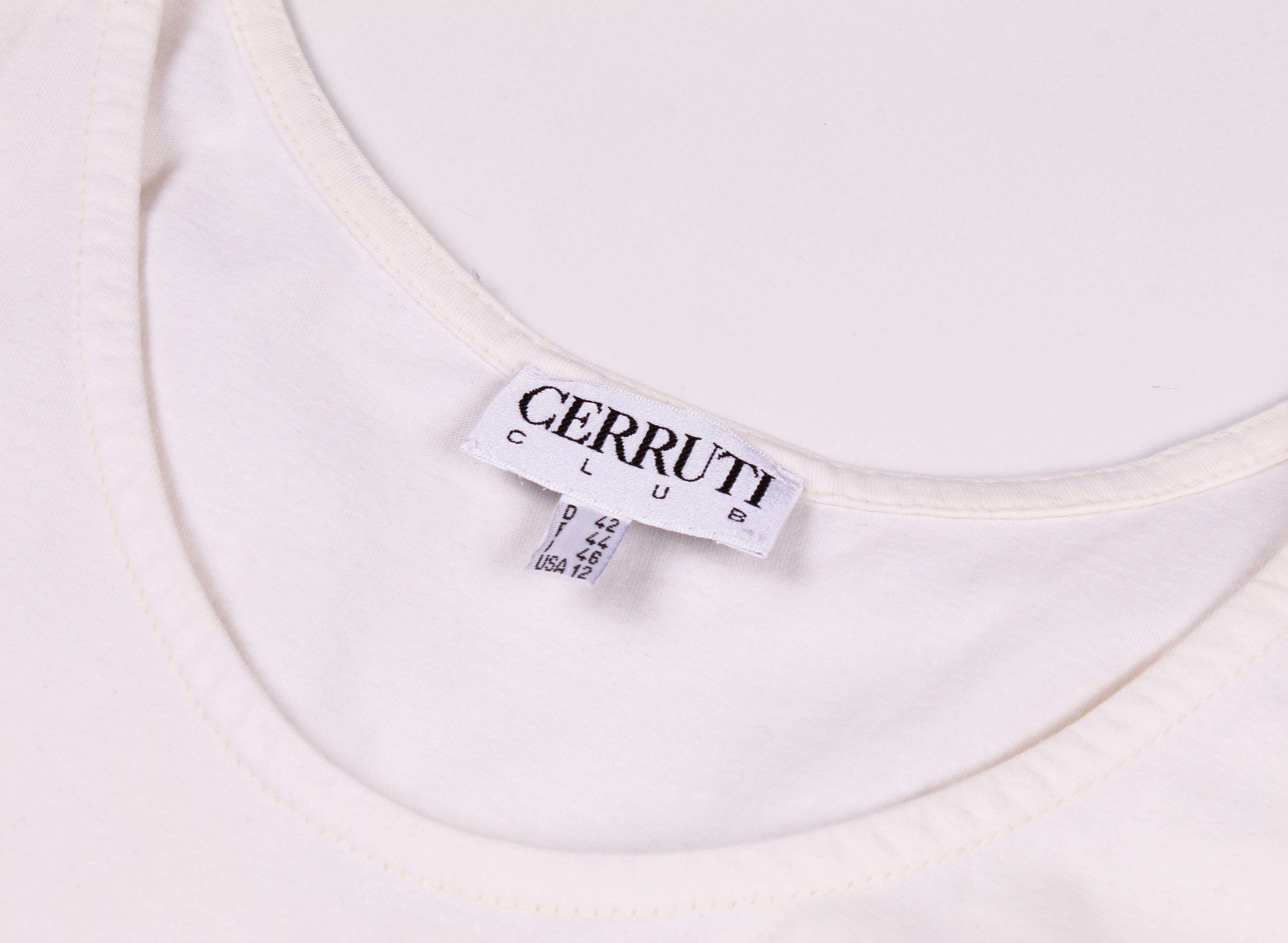 Cerruti 1881 × Vintage Vintage Cerruti 1881 White Tank Top Size L / US 10 / IT 46 - 3 Thumbnail