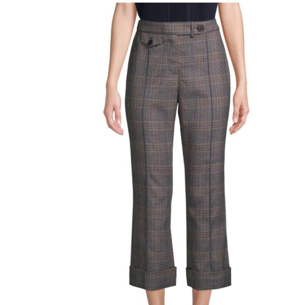 Derek Lam 10 Crosby DEREK LAM 10 CROSBY Plaid Cropped Pants Size 6 Size 28" / US 6 / IT 42 - 1 Thumbnail
