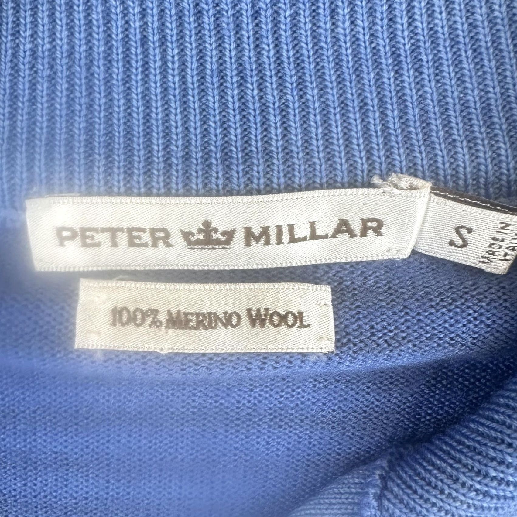 Peter Millar Peter Millar Sweater Mens Small Quarter Zip Merino Wool Pullover Italy Casual Size US S / EU 44-46 / 1 - 4 Thumbnail