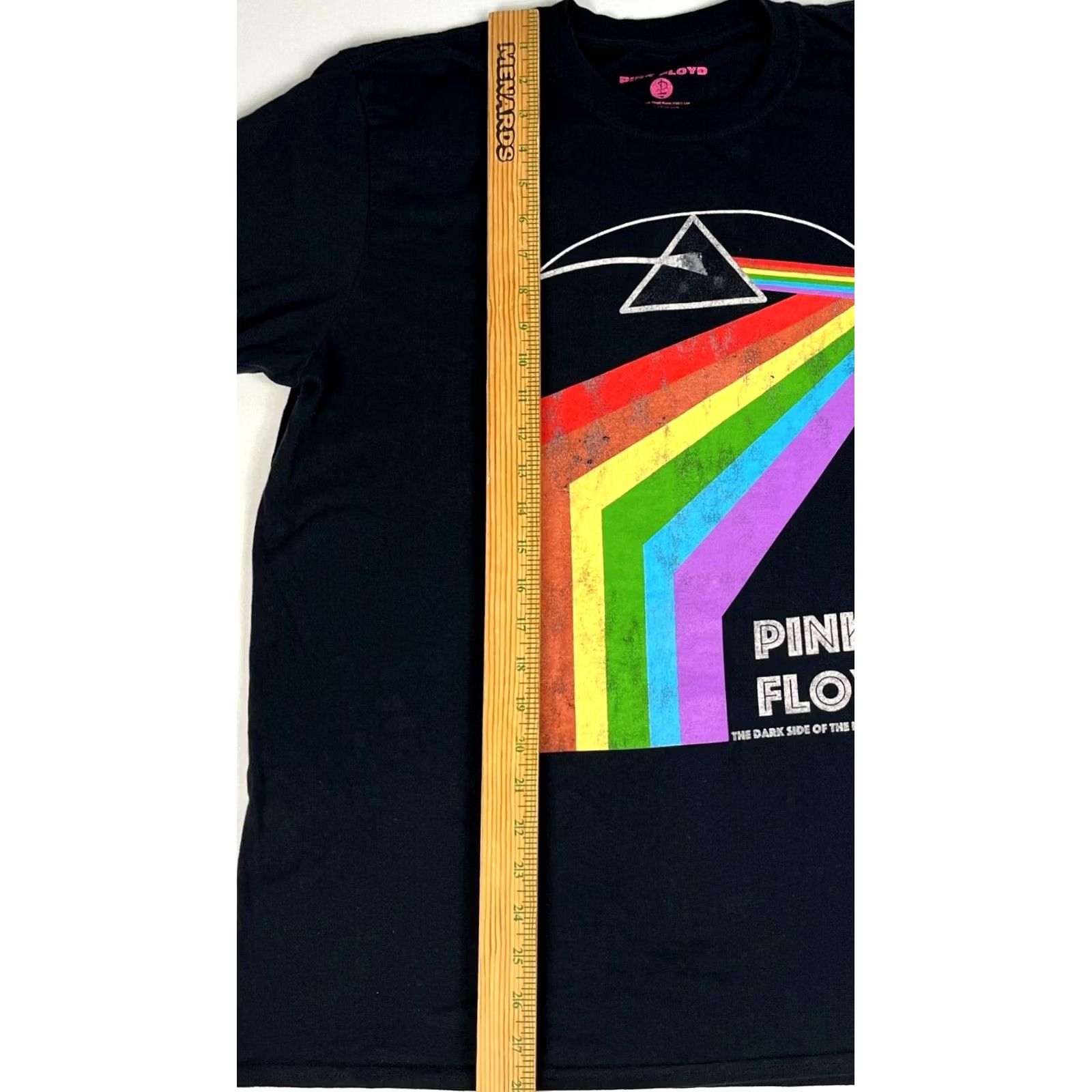Vintage Pink Floyd T-Shirt Men XL Dark Side of the Moon Tour 1972 2016 Black 100% Cotton Double-Sided UK Made Size US XL / EU 56 / 4 - 7 Thumbnail