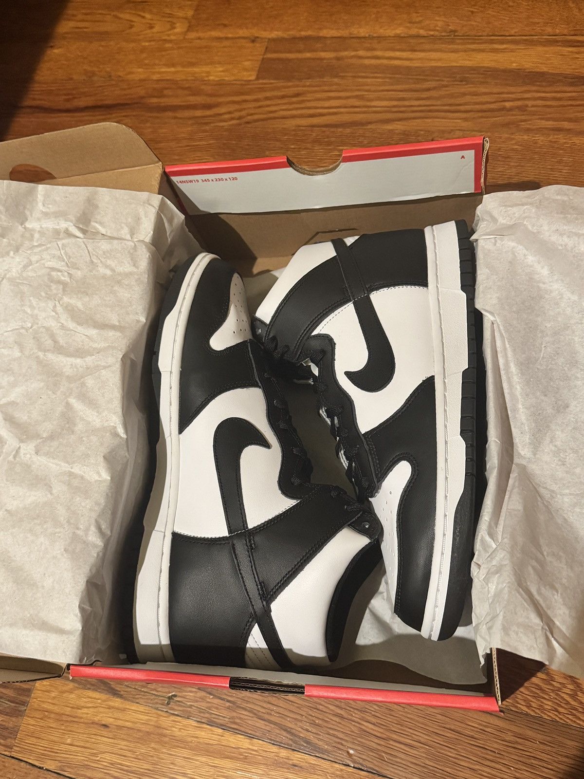 Nike Nike Dunk Retro High-top Sneaker Panda Size US 10 / EU 43 - 1 Thumbnail