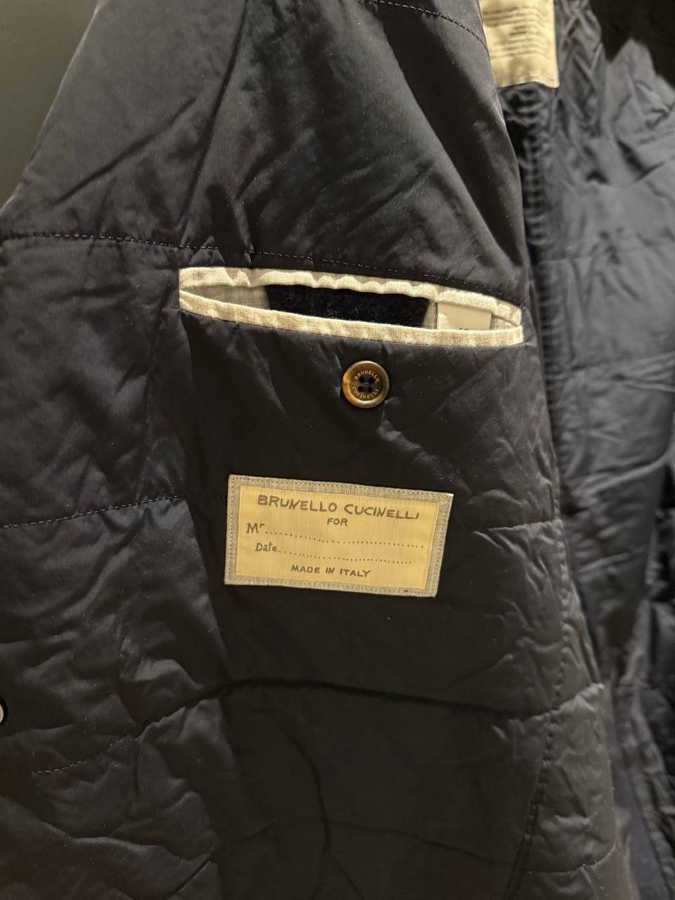 Brunello Cucinelli Brunello Cucinelli Navy Coat Men's Size US L / EU 52-54 / 3 - 9 Thumbnail