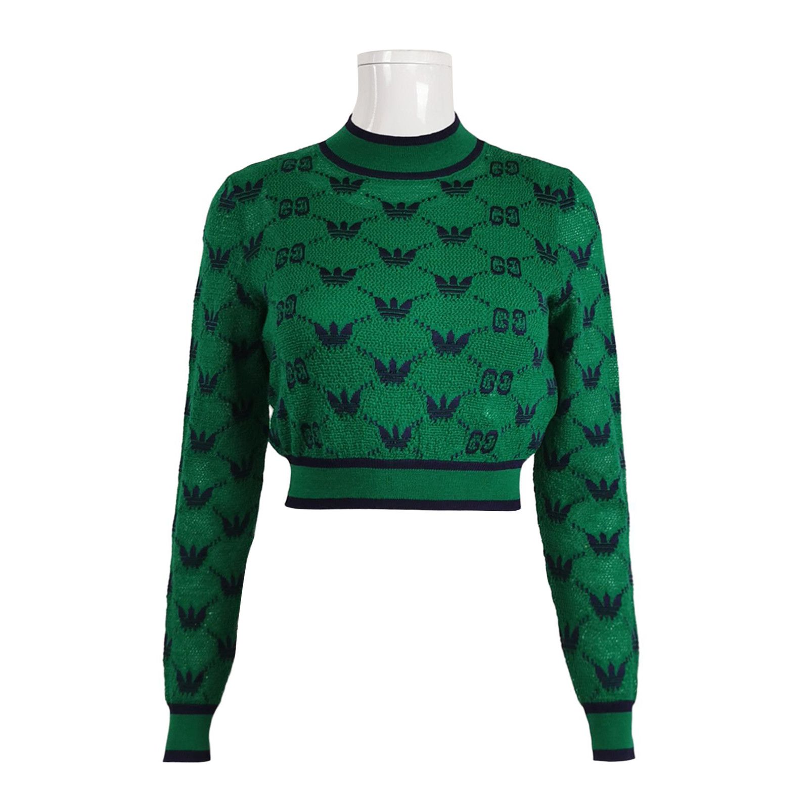 Gucci Gucci x Adidas Monogram Knit Sweater Size S Size S / US 4 / IT 40 - 1 Thumbnail