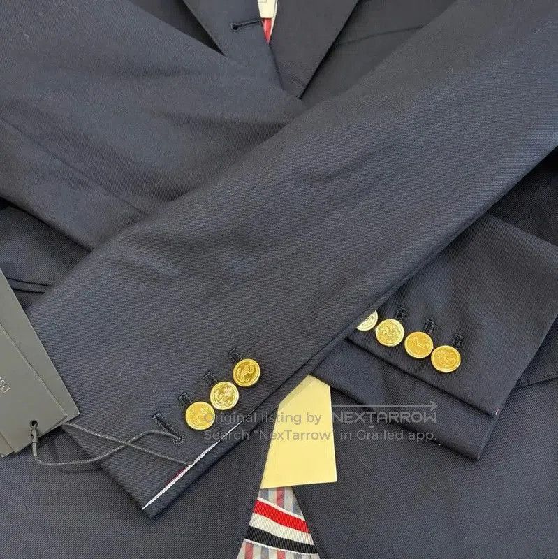 Thom Browne Thom Browne Navy Wool Women's Cardigan . Size M / US 6-8 / IT 42-44 - 5 Thumbnail