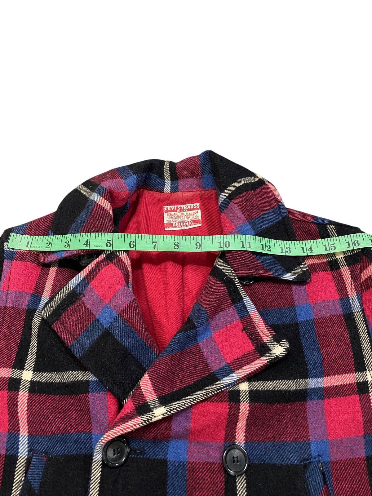 Levi's × Levi's Vintage Clothing × Vintage Vintage Levis Plaid Wool Button Jacket Size US M / EU 48-50 / 2 - 15 Thumbnail