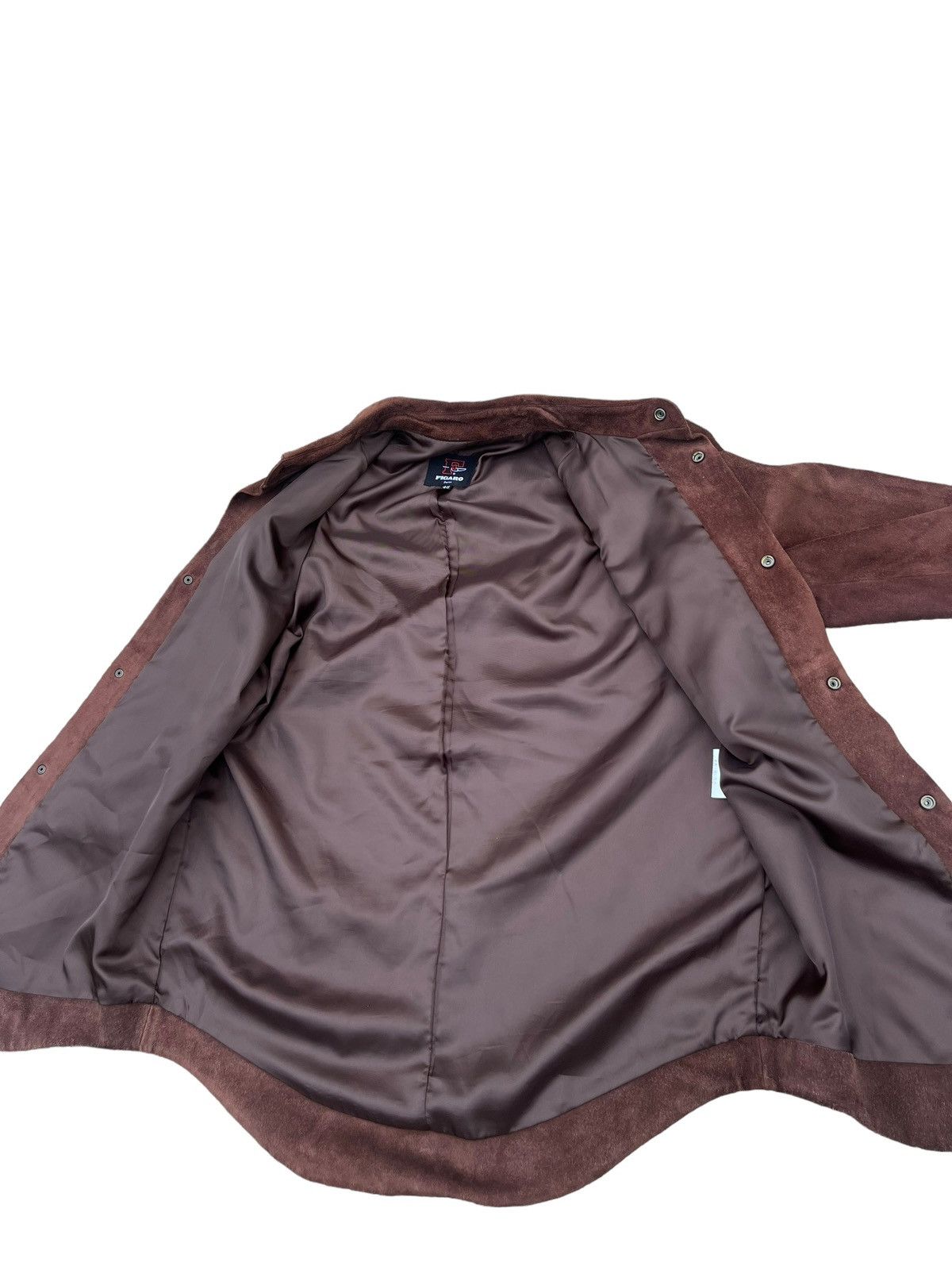 Leather Vintage FIGARO Paris Brown Sheepskin Suede Leather Shirt Size US M / EU 48-50 / 2 - 11 Thumbnail