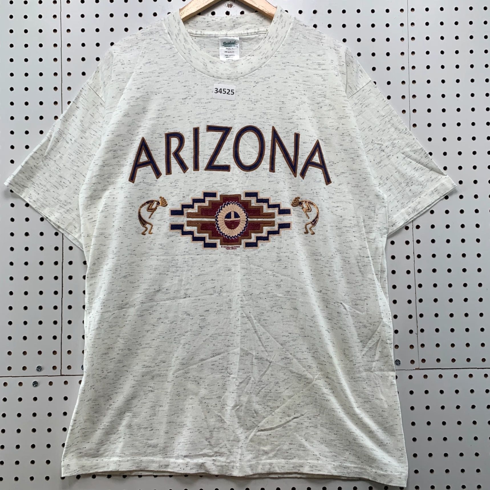 Vintage VINTAGE Arizona Shirt Mens Large White Single Stitch Made USA 22x30.5 Size US L / EU 52-54 / 3 - 2 Thumbnail
