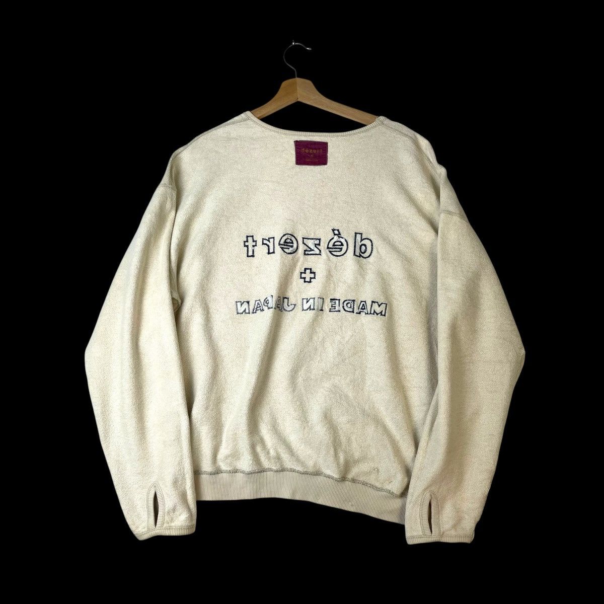 Dezert 🇯🇵 VINTAGE DEZERT EMBROIDERED SPELL OUT SWEATSHIRT Size US L / EU 52-54 / 3 - 11 Thumbnail