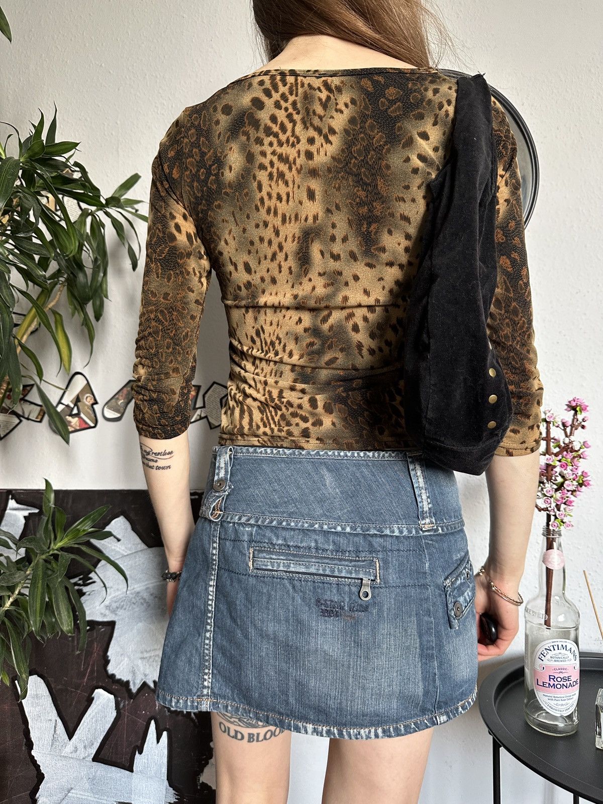 Vintage Vintage Slim Gorgeous Leopard Cheetah Print Top Y2K Size S / US 4 / IT 40 - 5 Thumbnail