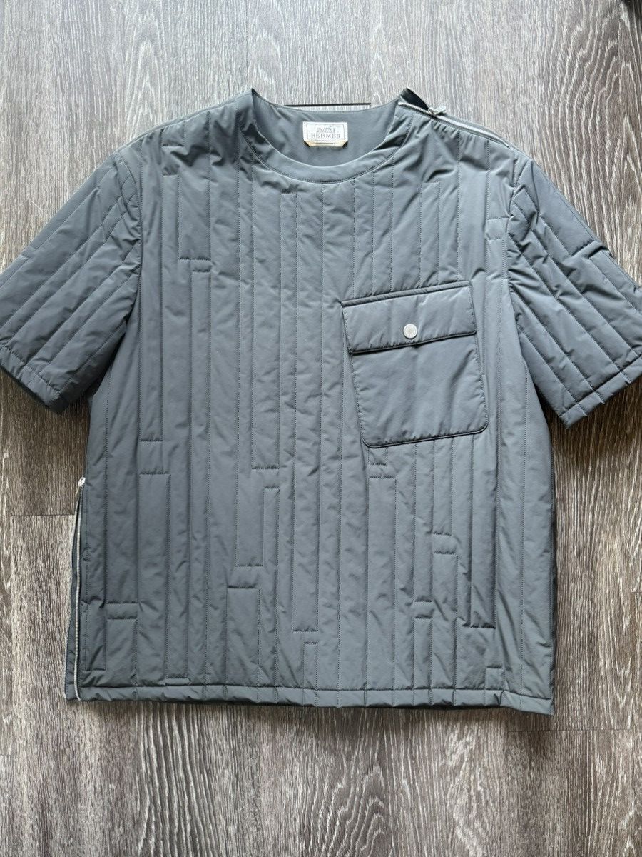 Hermes RUNWAY Hermés Puffer T Shirt Runway-only “sample” 2021 Size US M / EU 48-50 / 2 - 1 Thumbnail