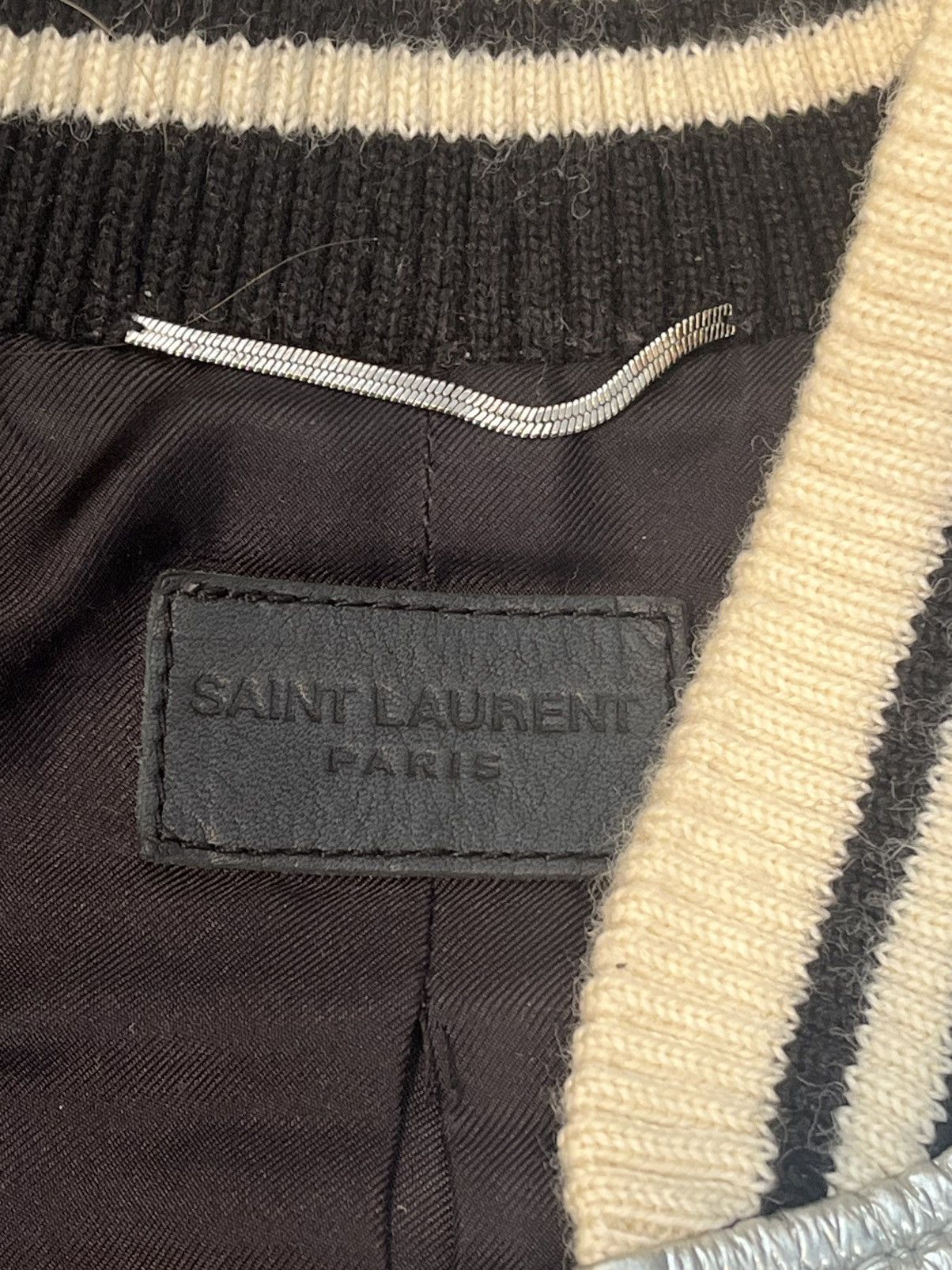 Saint Laurent Paris SS14 by Hedi Slimane silver teddy jacket Size US S / EU 44-46 / 1 - 7 Thumbnail