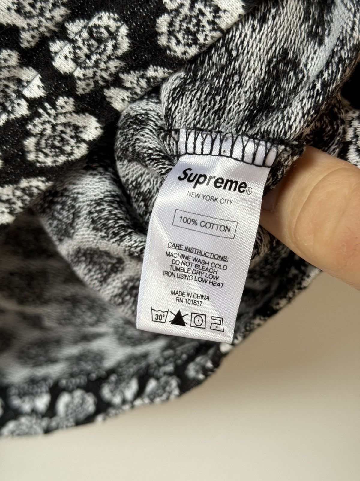 Supreme Jacquard Rose Pocket Tee Size US L / EU 52-54 / 3 - 4 Thumbnail