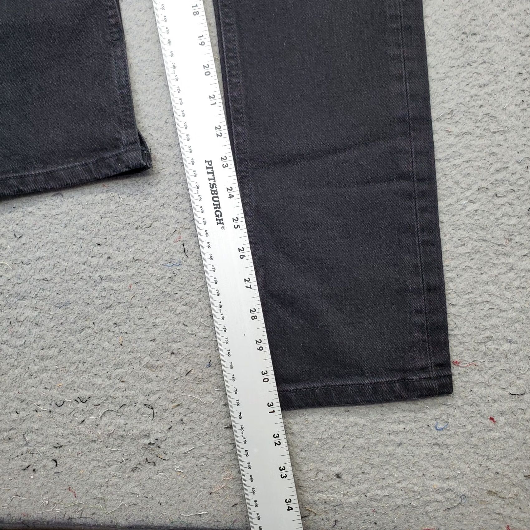 Zara Zara Jeans Womens Size 4 Black Denim Stretch Straight Leg 5-Pocket Dark Wash Regular Fit Size 27" / US 4 / IT 40 - 4 Thumbnail