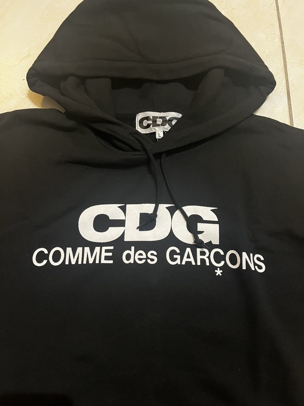 CDG by Comme des Garcons × Comme des Garcons CDG Comme des Garcons Logo Hoodie (L) Size US L / EU 52-54 / 3 - 3 Thumbnail