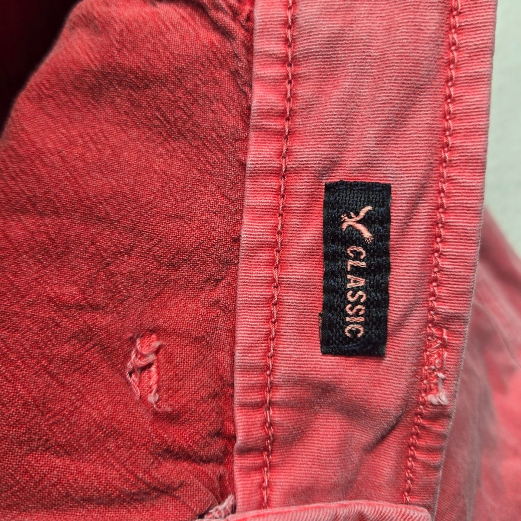 American Eagle Outfitters VINTAGE? No; American Eagle Outfitters Chino Shorts Mens 32 Slim Pink 32 Cotton Blend Flat Front Stretch Logo Zipper Belt Loops Casual Travel Men Size US 32 / EU 48 - 3 Thumbnail