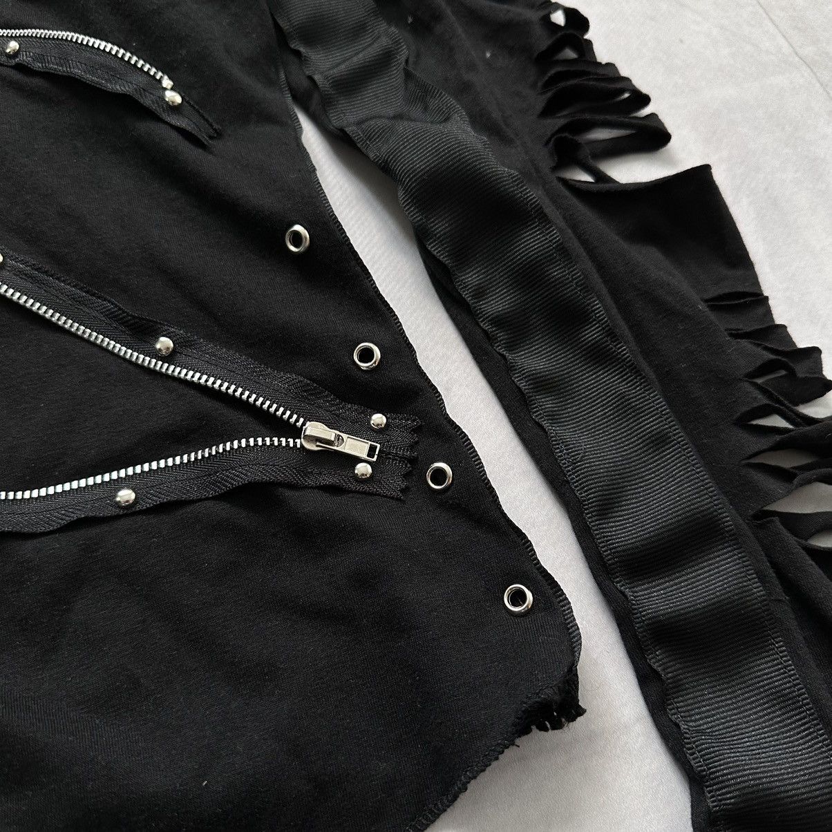 Hysteric Glamour 00s Punk Zipper Rick Owens Vibe Long Sleeve T-Shirt Size M / US 6-8 / IT 42-44 - 12 Thumbnail