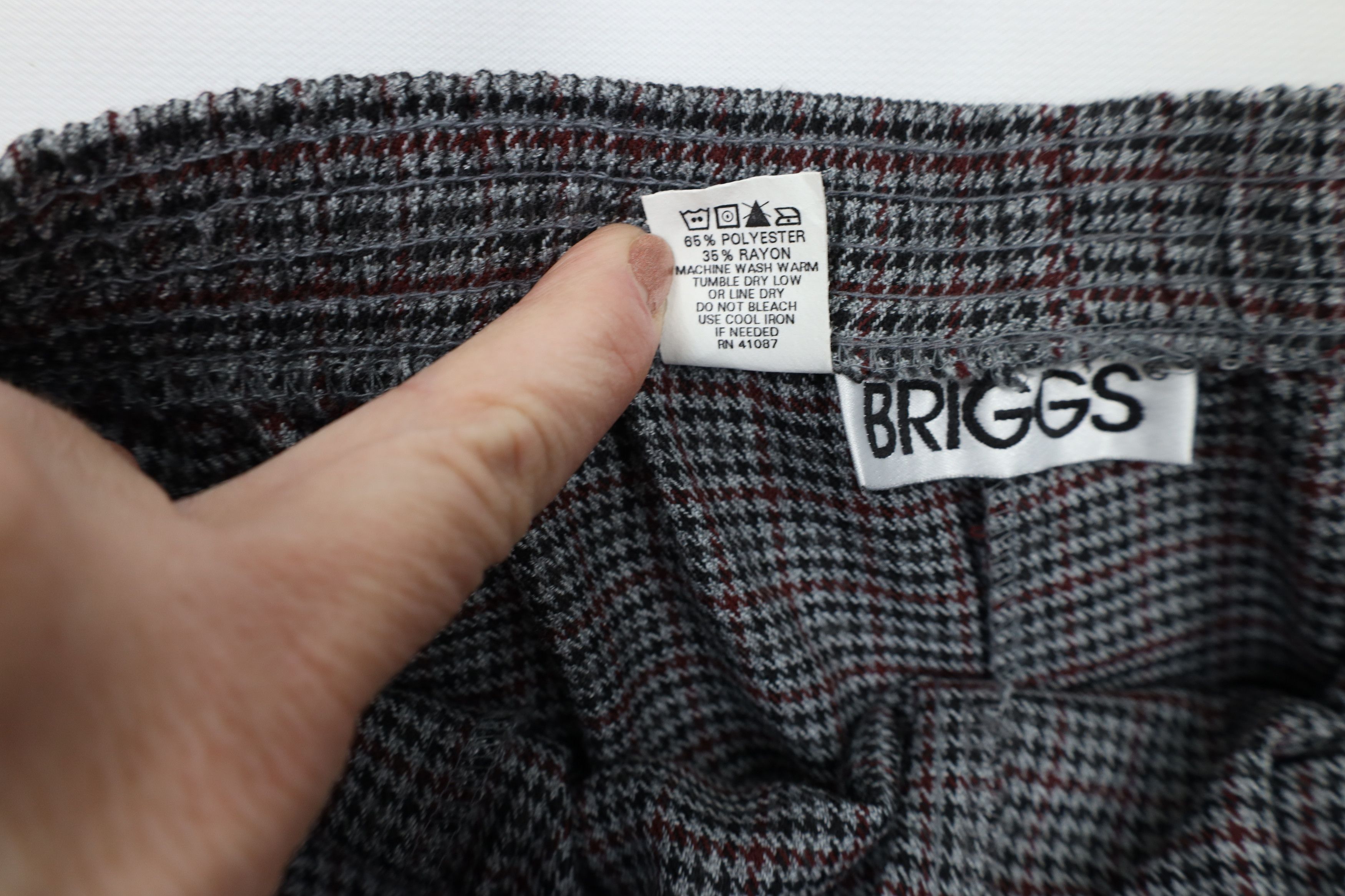 Vintage Vintage 90s Streetwear Leg Houndstooth Pants Trousers USA Size 36" / US 14 / IT 50 - 6 Thumbnail