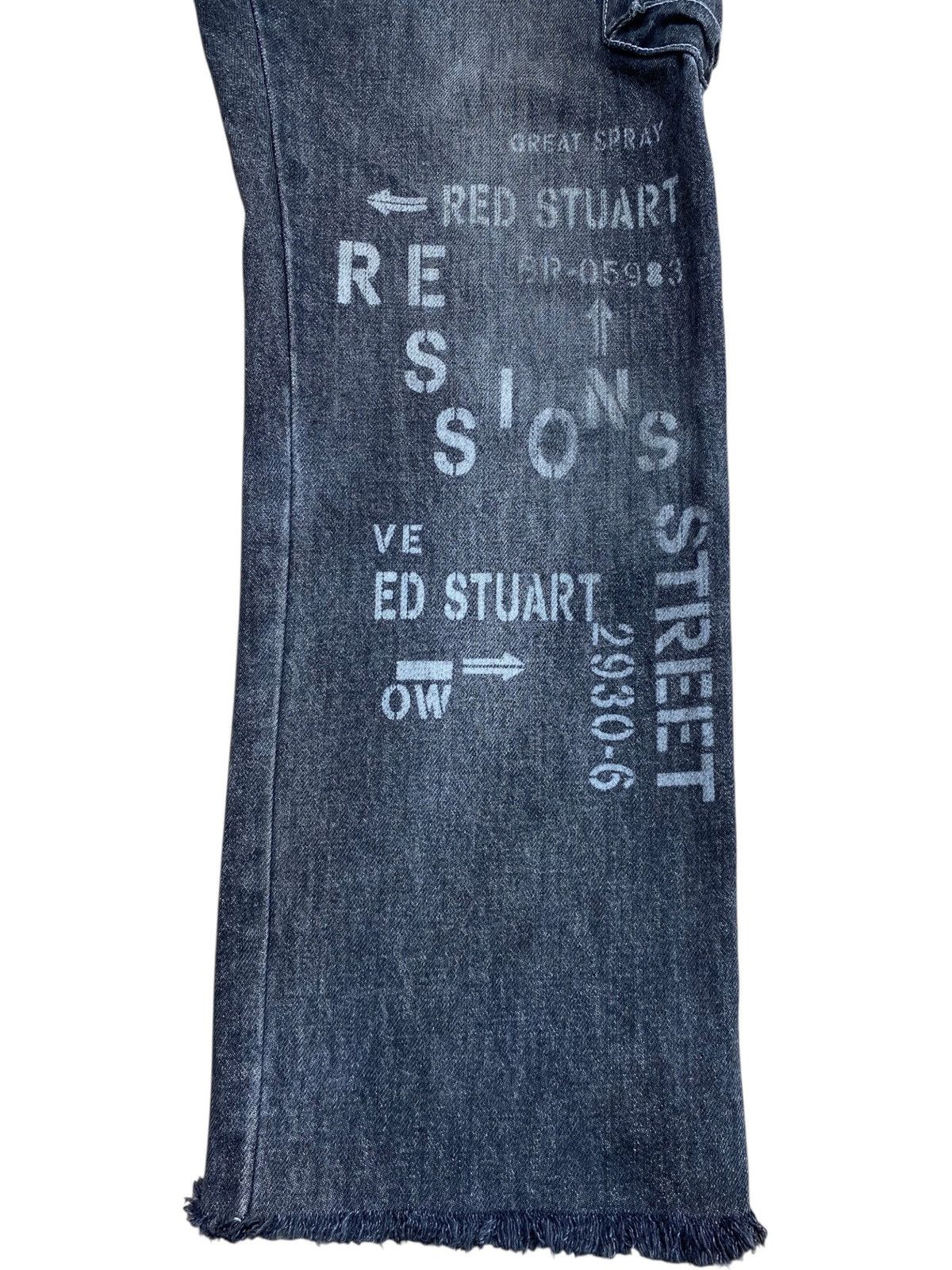Japanese Brand Japanese Brand Cargo Style Painted Jeans Size US 35 - 6 Thumbnail