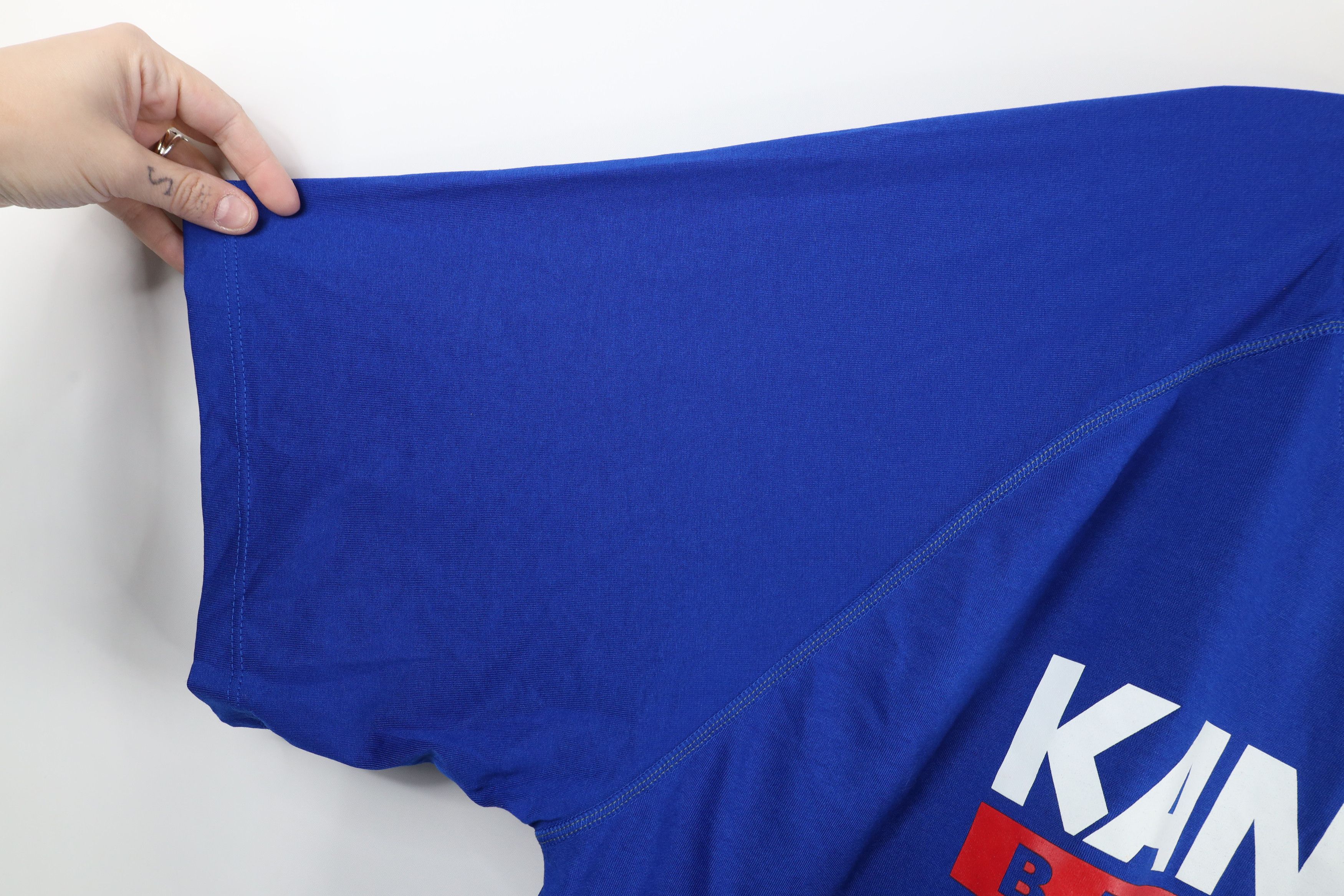 Adidas × Vintage New Adidas Spell Kansas University Basketball T-Shirt Blue Size US XXL / EU 58 / 5 - 9 Thumbnail
