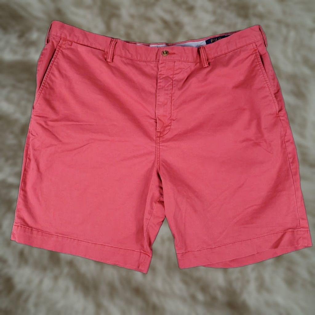 Ralph Lauren Ralph Lauren Chino Shorts Mens Size 42 Red Pony Logo Regular Fit Flat Front Cotton Size US 42 / EU 58 - 1 Thumbnail