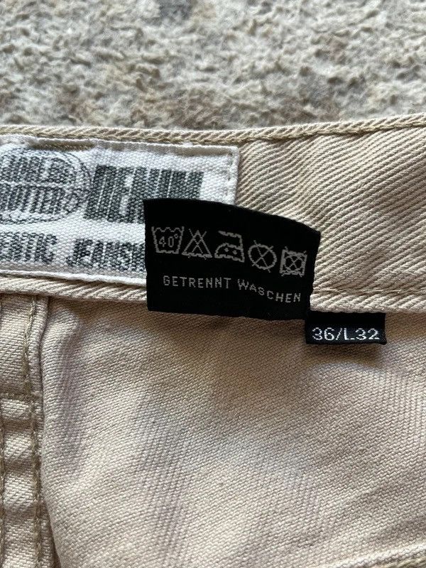 Other The World Sz W 36 L 32 Denim Jeans Beige Baggy Vintage 90s Size US 36 / EU 52 - 5 Thumbnail