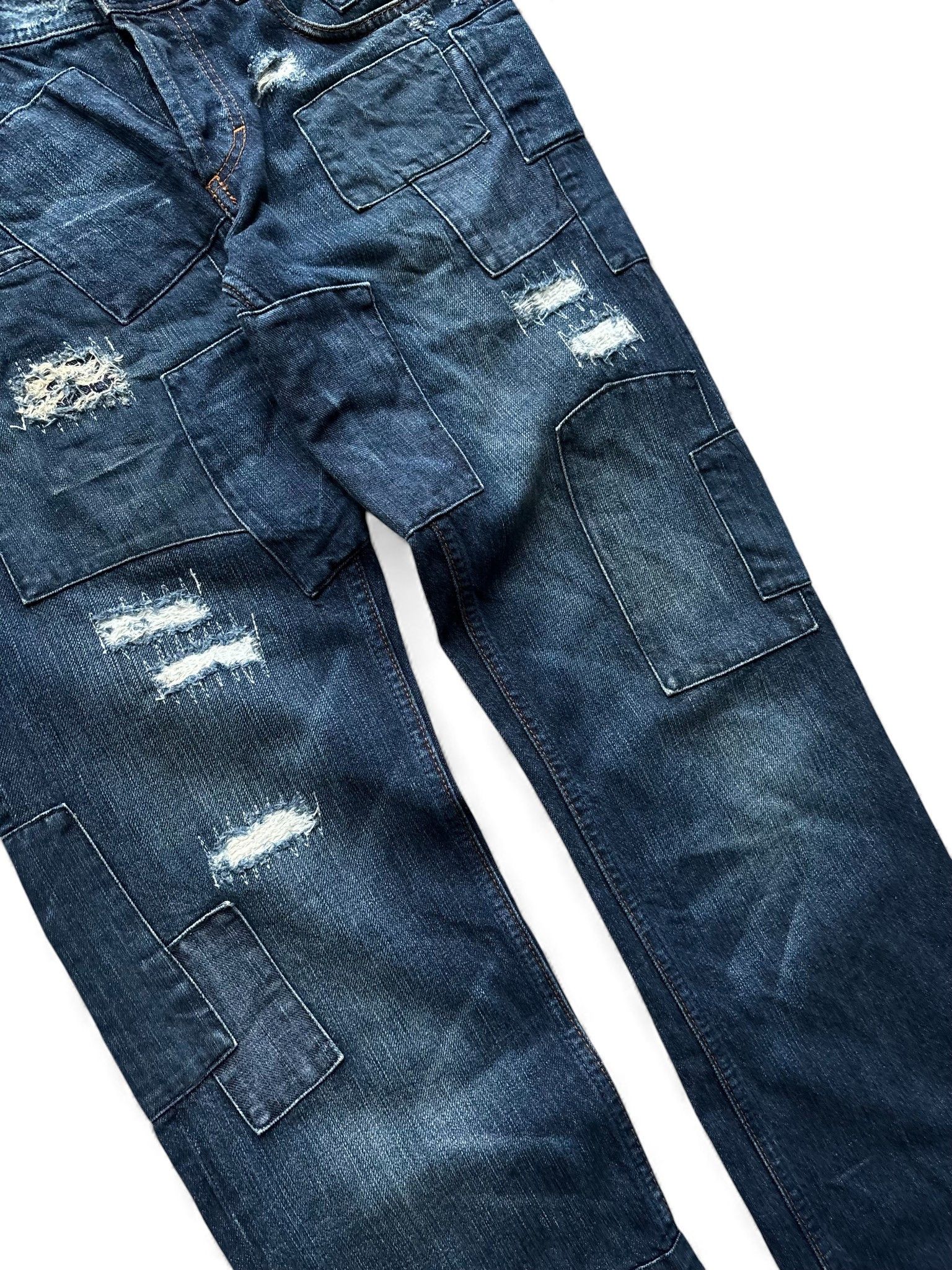 Dolce & Gabbana D&G Dolce Gabbana Patchwork Jeans distressed faded y2k Size US 33 - 5 Thumbnail