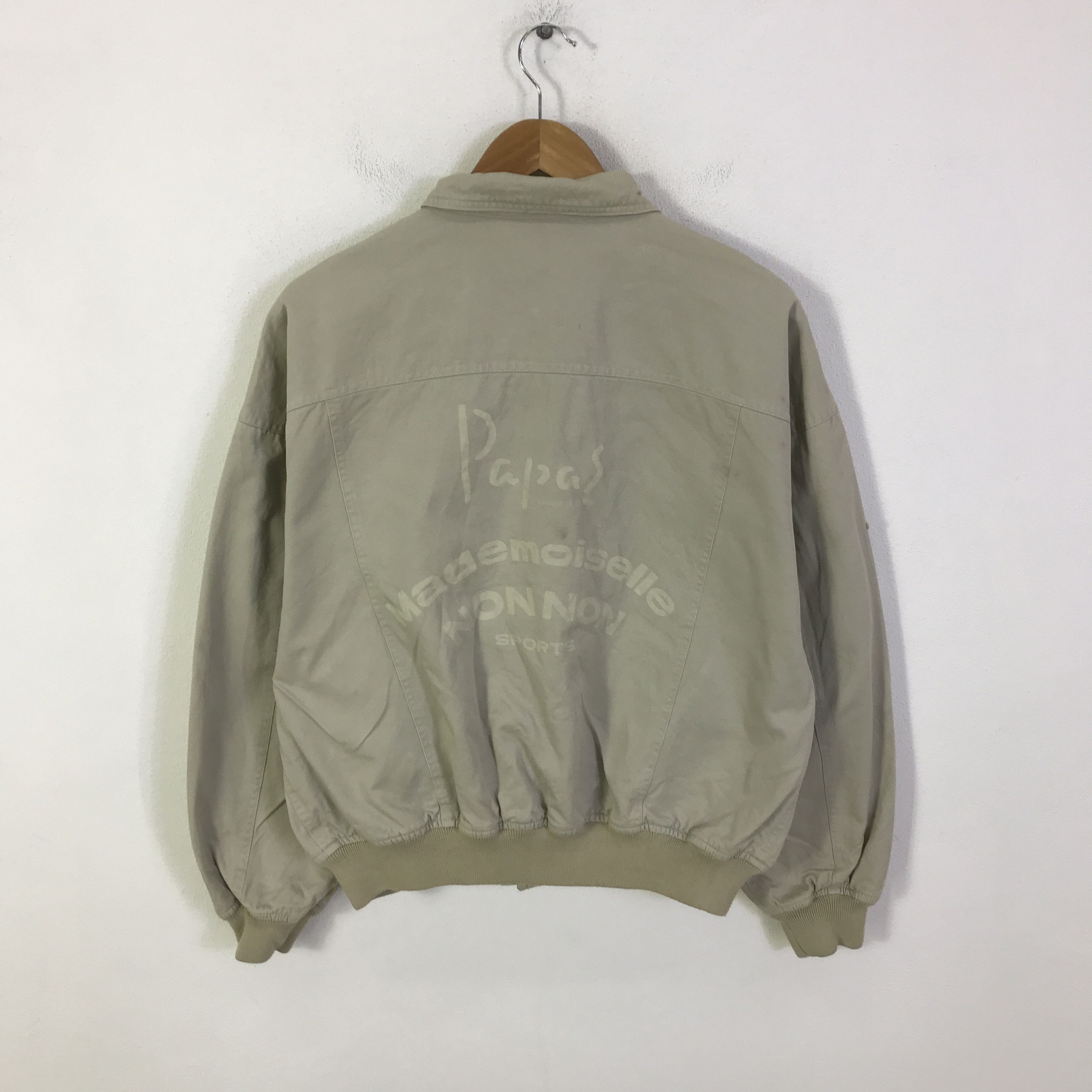 Japanese Brand papas tennis button bomber jacket K119B9 Size US L / EU 52-54 / 3 - 1 Thumbnail