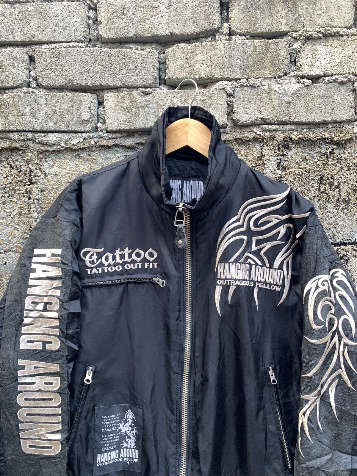 Japanese Brand Vintage Hanging Around Outrageous Fellow Zipper Jacket Size US L / EU 52-54 / 3 - 3 Thumbnail