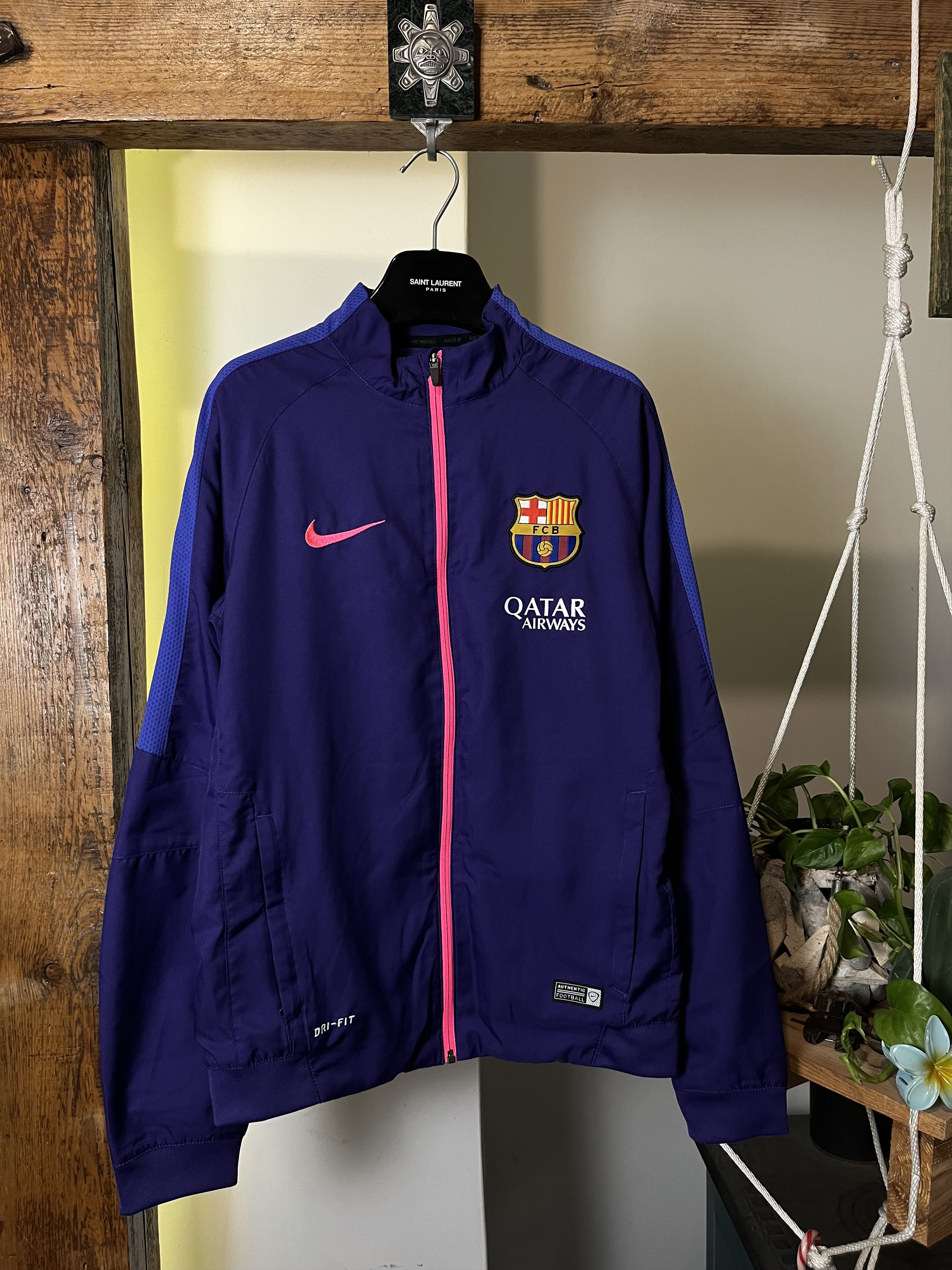 Nike Nike Fc Barcelona 2014/15 Training Windbreaker Jacket Size US M / EU 48-50 / 2 - 1 Thumbnail