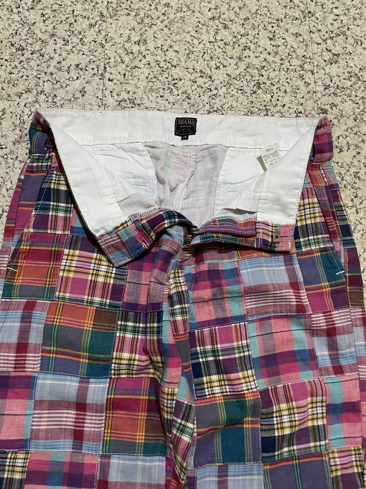 Beams Plus RARE BEAMS x Dickies Patchwork Madras Plaid Trousers Size US 30 / EU 46 - 7 Thumbnail