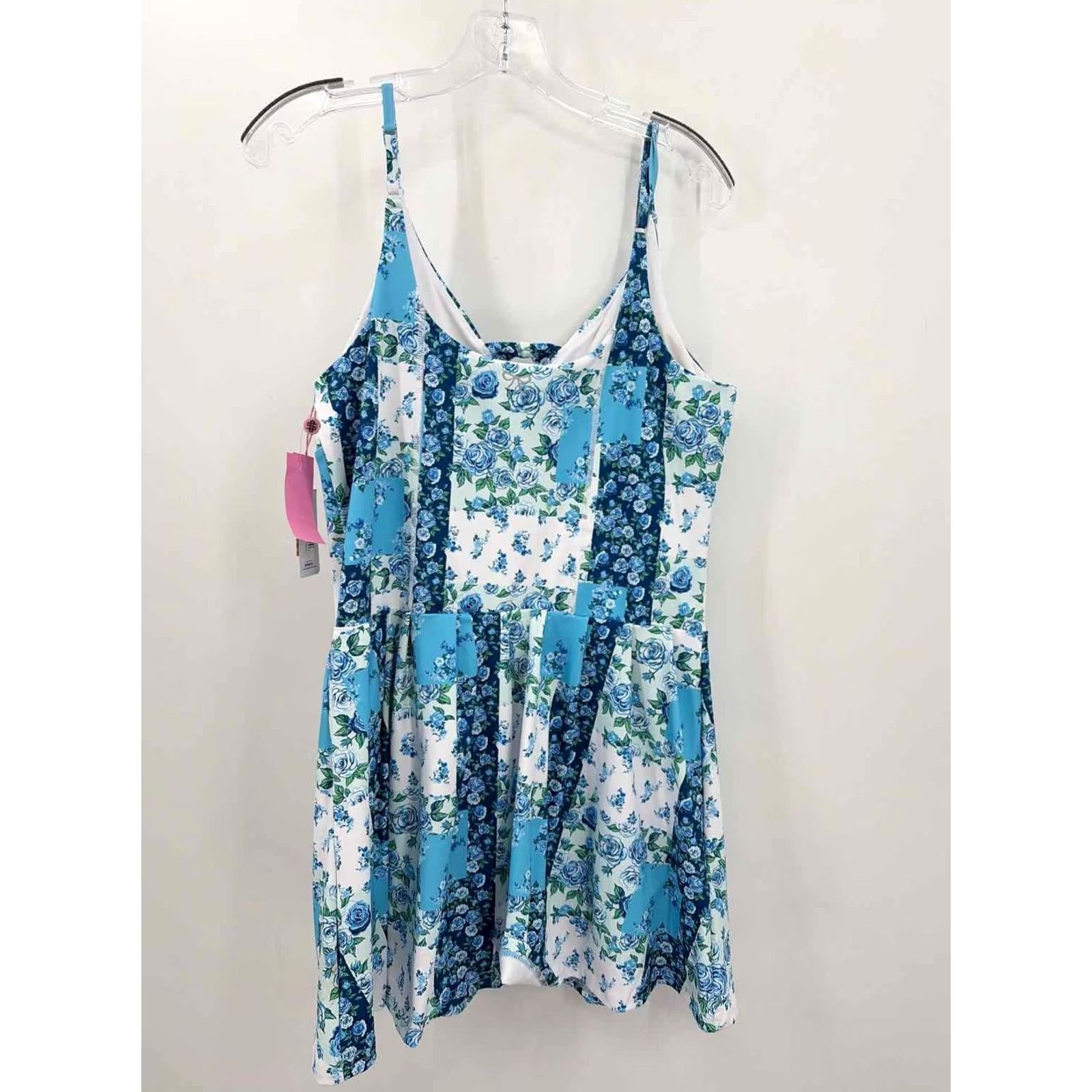 Vintage Simply Southern Blue Size Large Short Sleeveless Dress Size 36" / US 14 / IT 50 - 2 Thumbnail