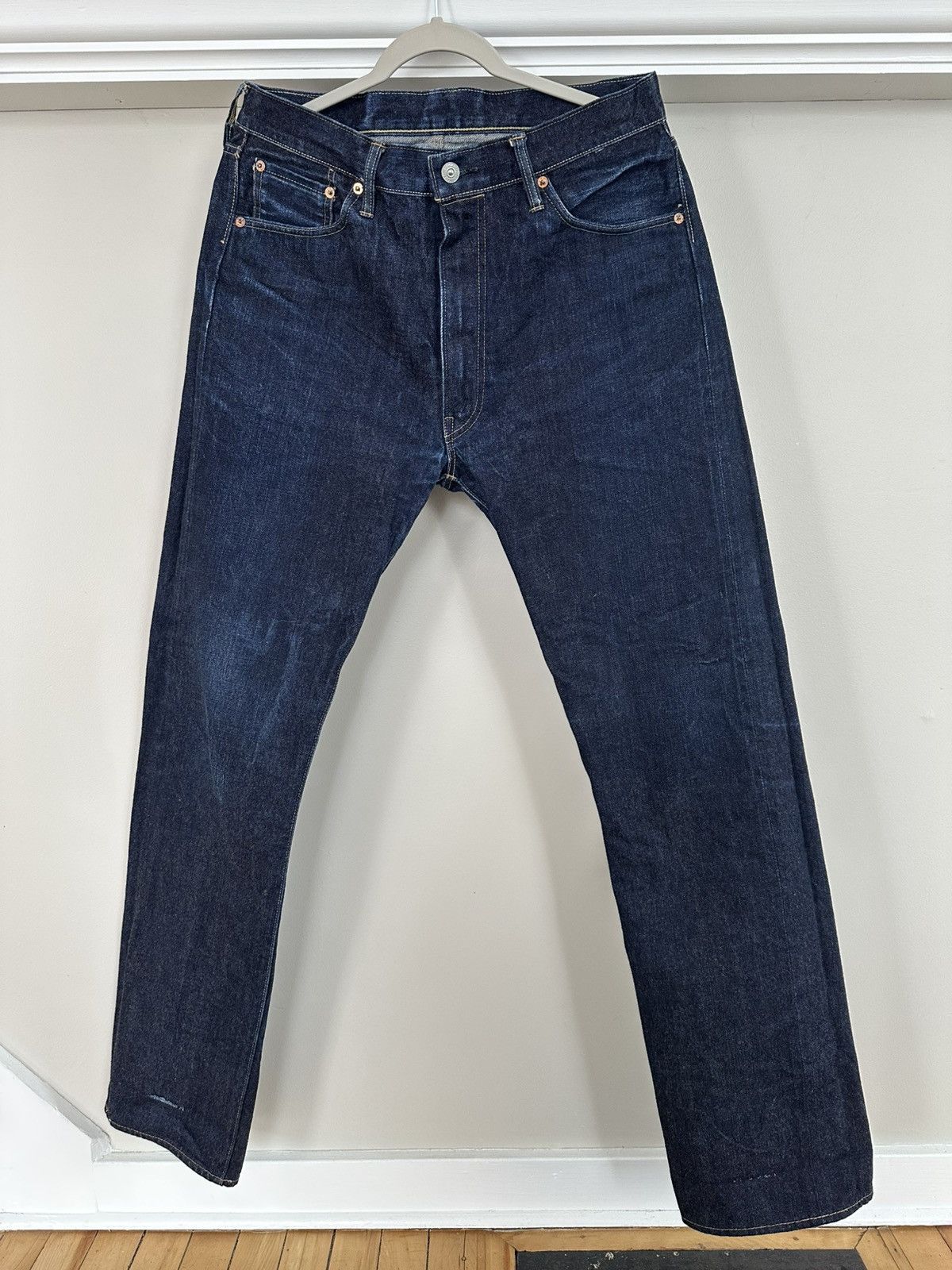 SUGAR CANE 1955Z MODEL - 14OZ ZIPPER FLY ONE WASH 33x34