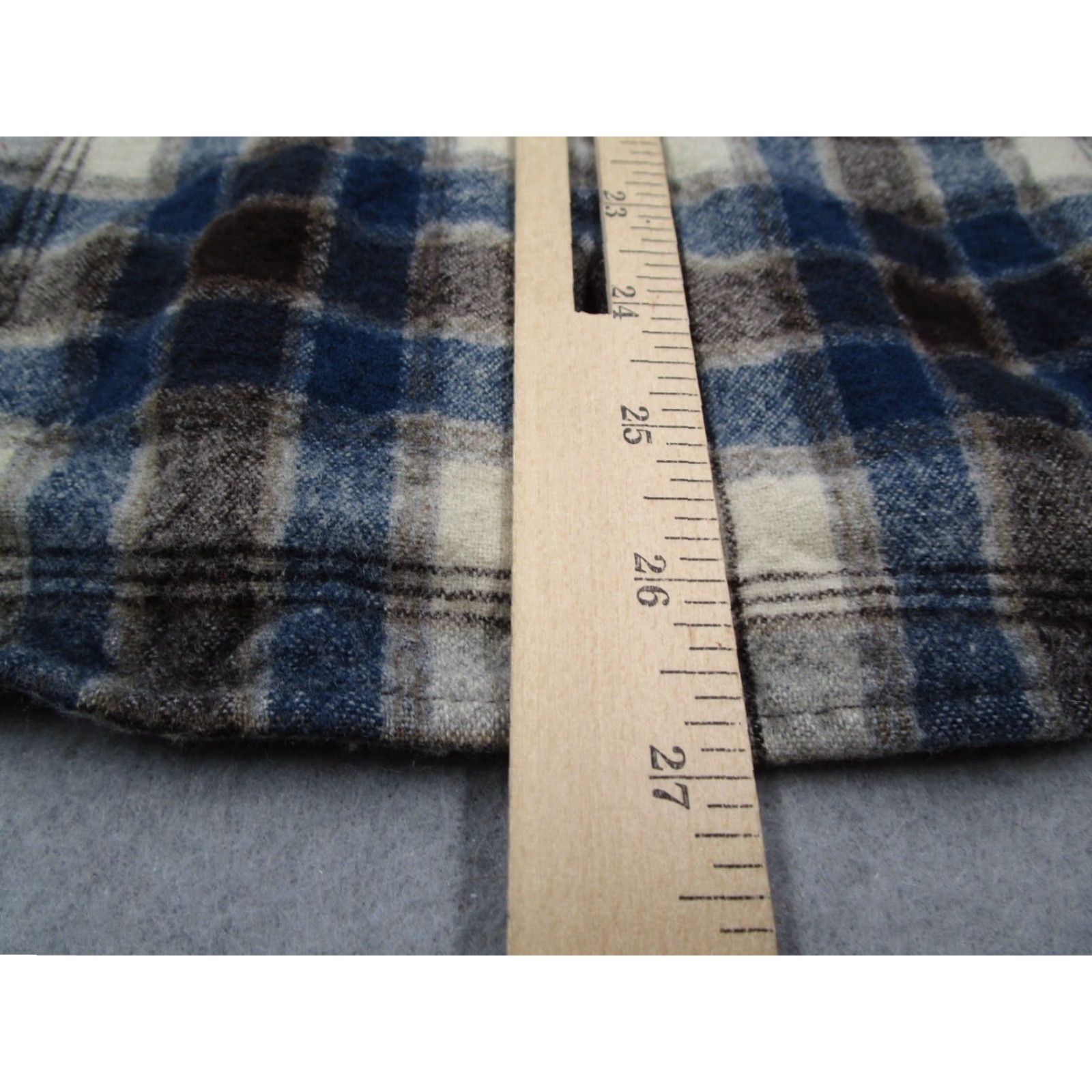 Pendleton VINTAGE Pendleton Men's Shirt Long Sleeve Button Up Wool Plaid Casual Workwear 90s Blue Large Size US L / EU 52-54 / 3 - 7 Thumbnail