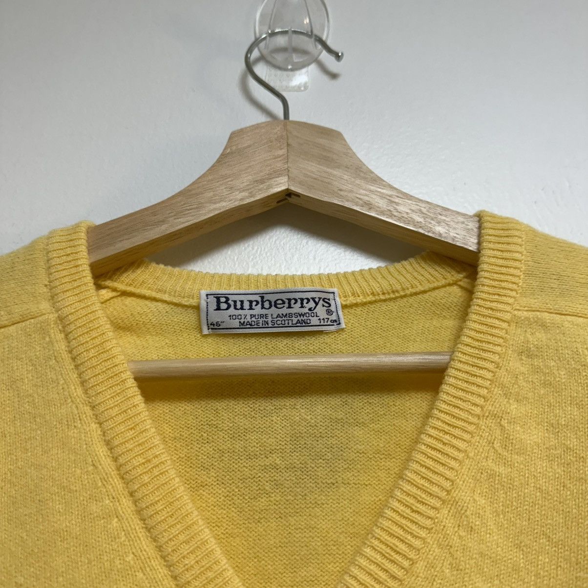 Burberry Vintage Burberry Mini Logo Lambs Wool Sweater XL Size US XL / EU 56 / 4 - 4 Thumbnail