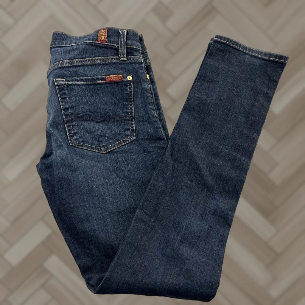 7 For All Mankind 7 For All Mankind Roxanne Skinny Jeans Women Blue Medium 27 Size 32" / US 10 / IT 46 - 1 Thumbnail
