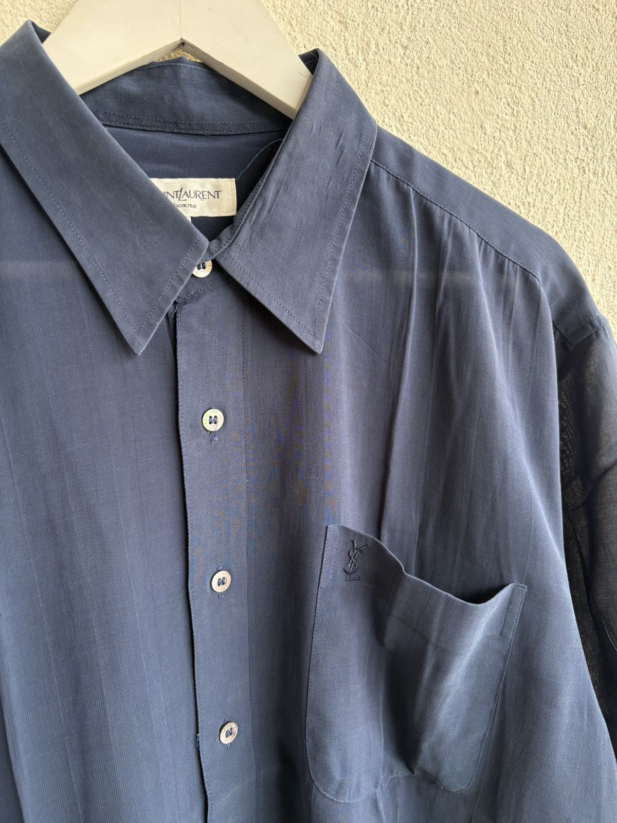 Yves Saint Laurent 90s Vintage Yves Saint laurent sifon shirt Size US XL / EU 56 / 4 - 3 Thumbnail