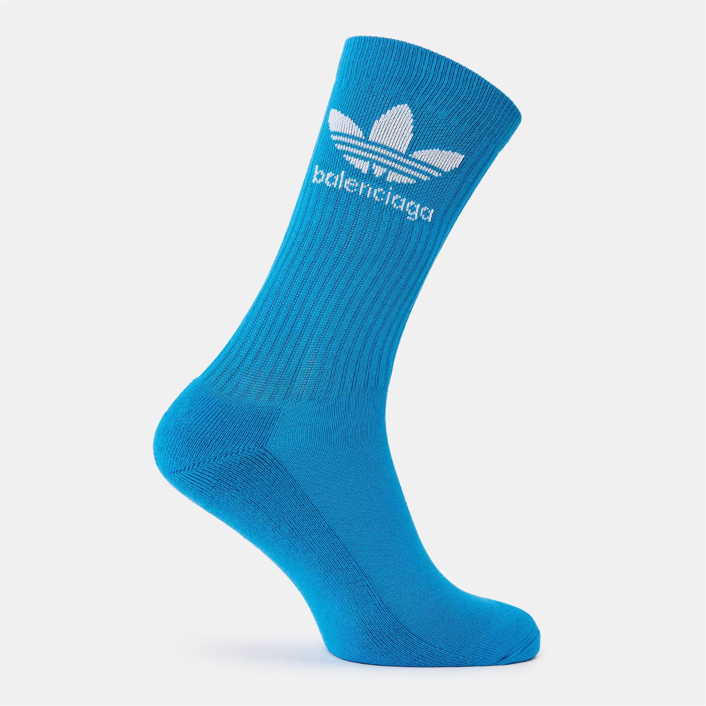 Adidas × Balenciaga o1g2r1mq0226 Size: L / Crew Socks In Blue Size ONE SIZE - 1 Thumbnail