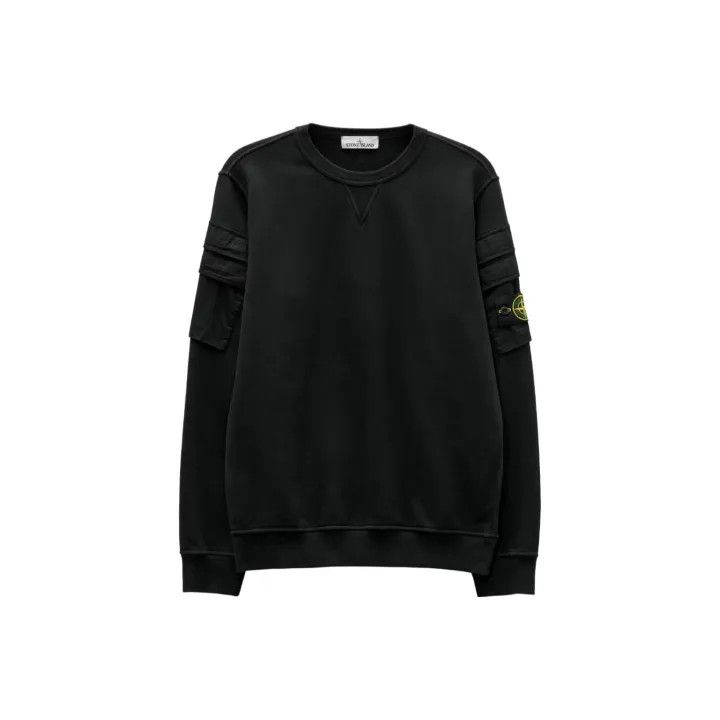 Stone Island Black Long Sleeve Sweatshirt