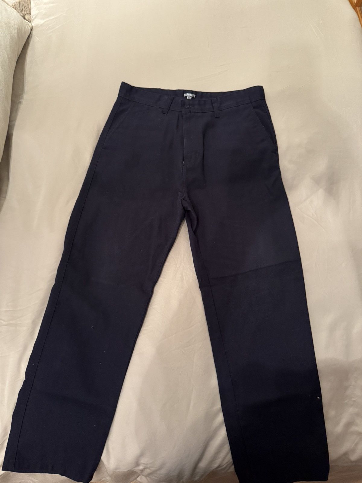 Carhartt Navy Blue Carhartt WIP pants Size US 31 - 1 Thumbnail