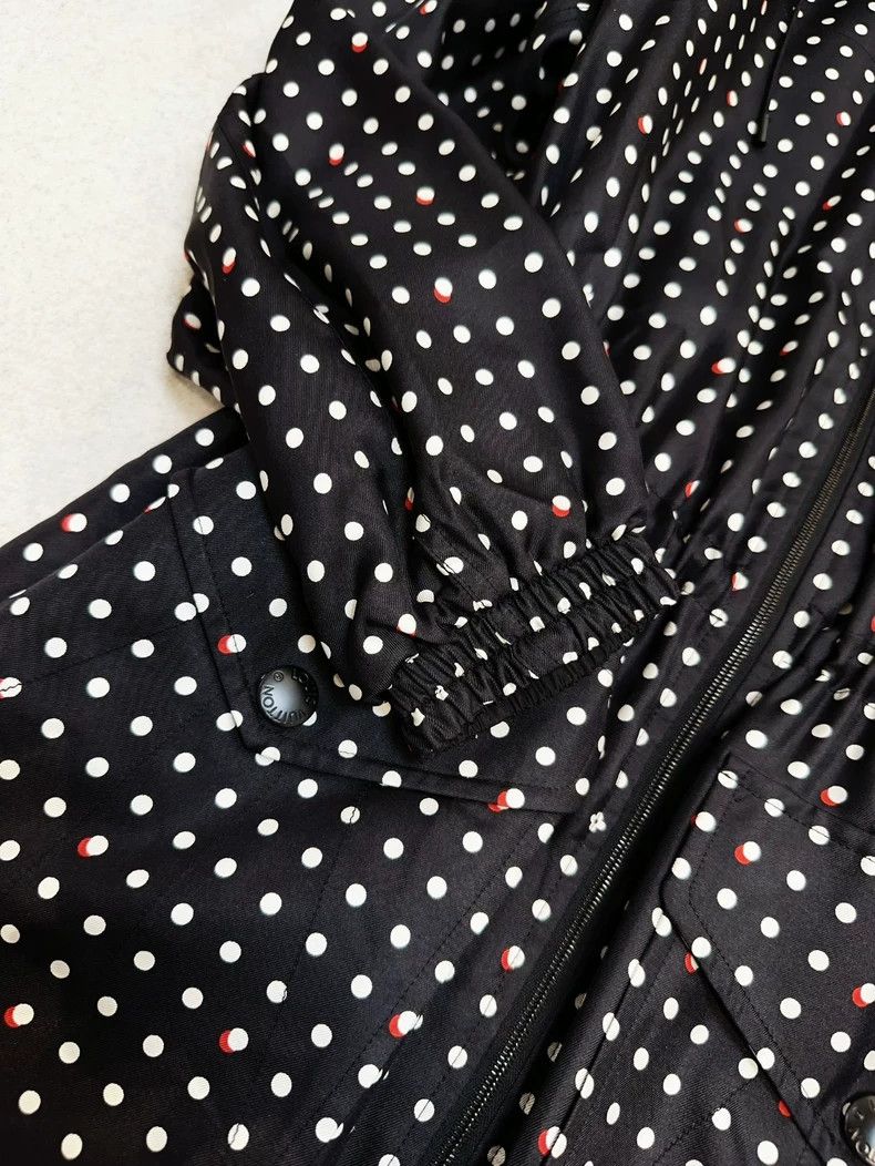 Louis Vuitton LOUIS VUITTON Black polka-dot reversible hooded jacket 2504 Size XS / US 0-2 / IT 36-38 - 6 Thumbnail
