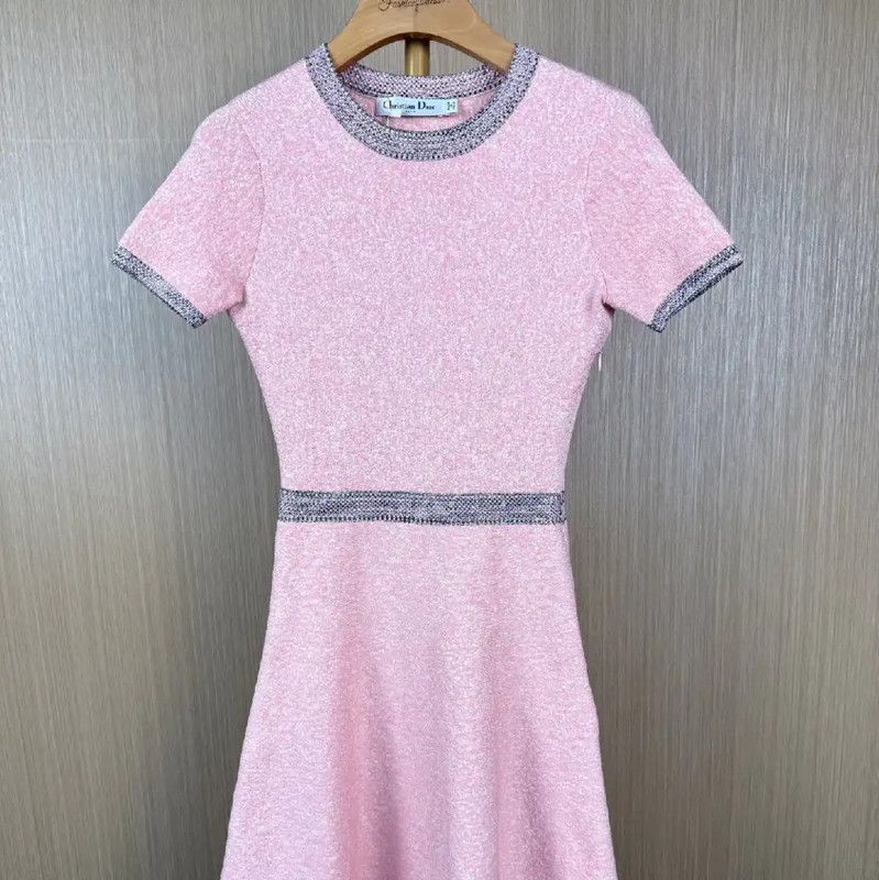 Dior Dior Pink Silk Dress for Women 0089 Size M / US 6-8 / IT 42-44 - 1 Thumbnail