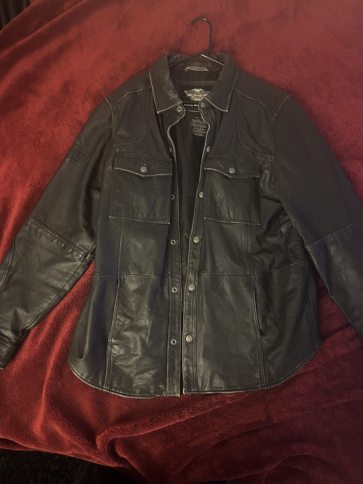 Harley Davidson Vintage Harley Davidson Leather Jacket Size US L / EU 52-54 / 3 - 1 Thumbnail