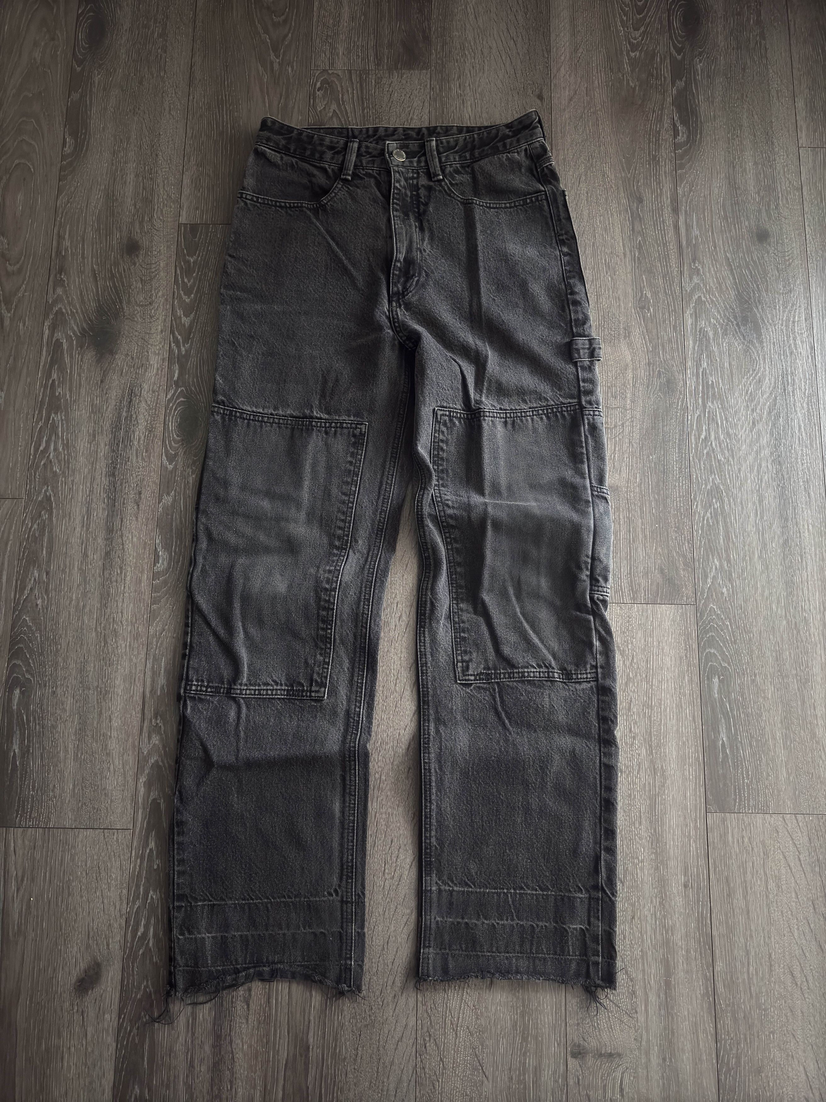 Solid Homme Solid Homme Double Knee Carpenter Work Pants Faded Black 28 Size US 28 / EU 44 - 2 Thumbnail