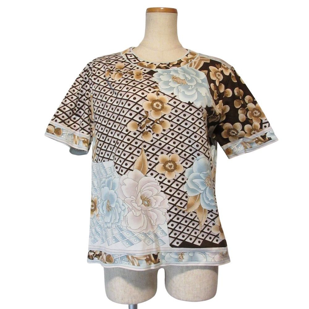 Other LEONARD FASHION Flower Print Short Sleeve Top Others Tops DUTY FREE for USA