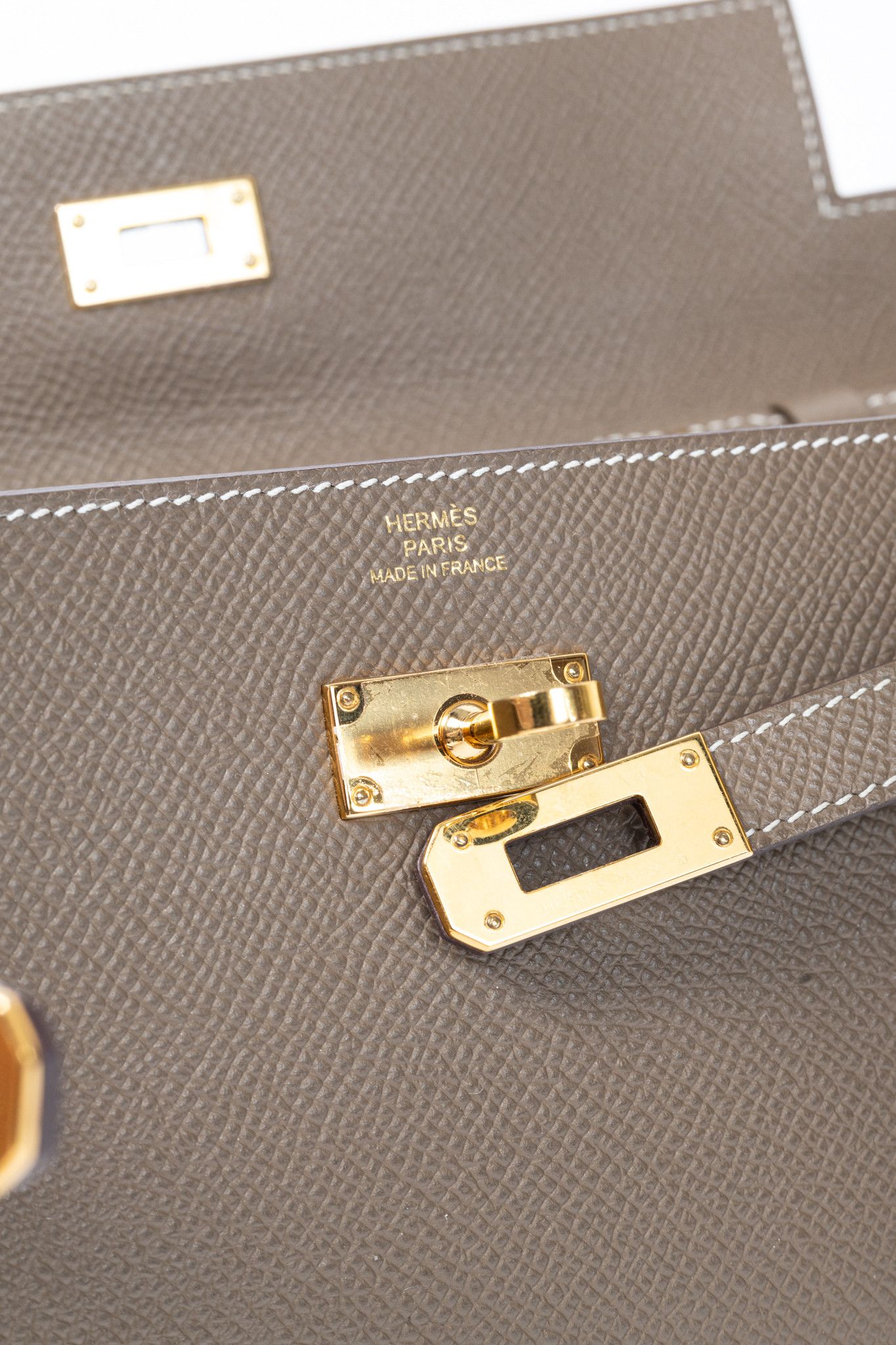 Hermes Hermes Kelly To Go Etoupe Epsom Leather GHW Wallet Size ONE SIZE - 10 Thumbnail