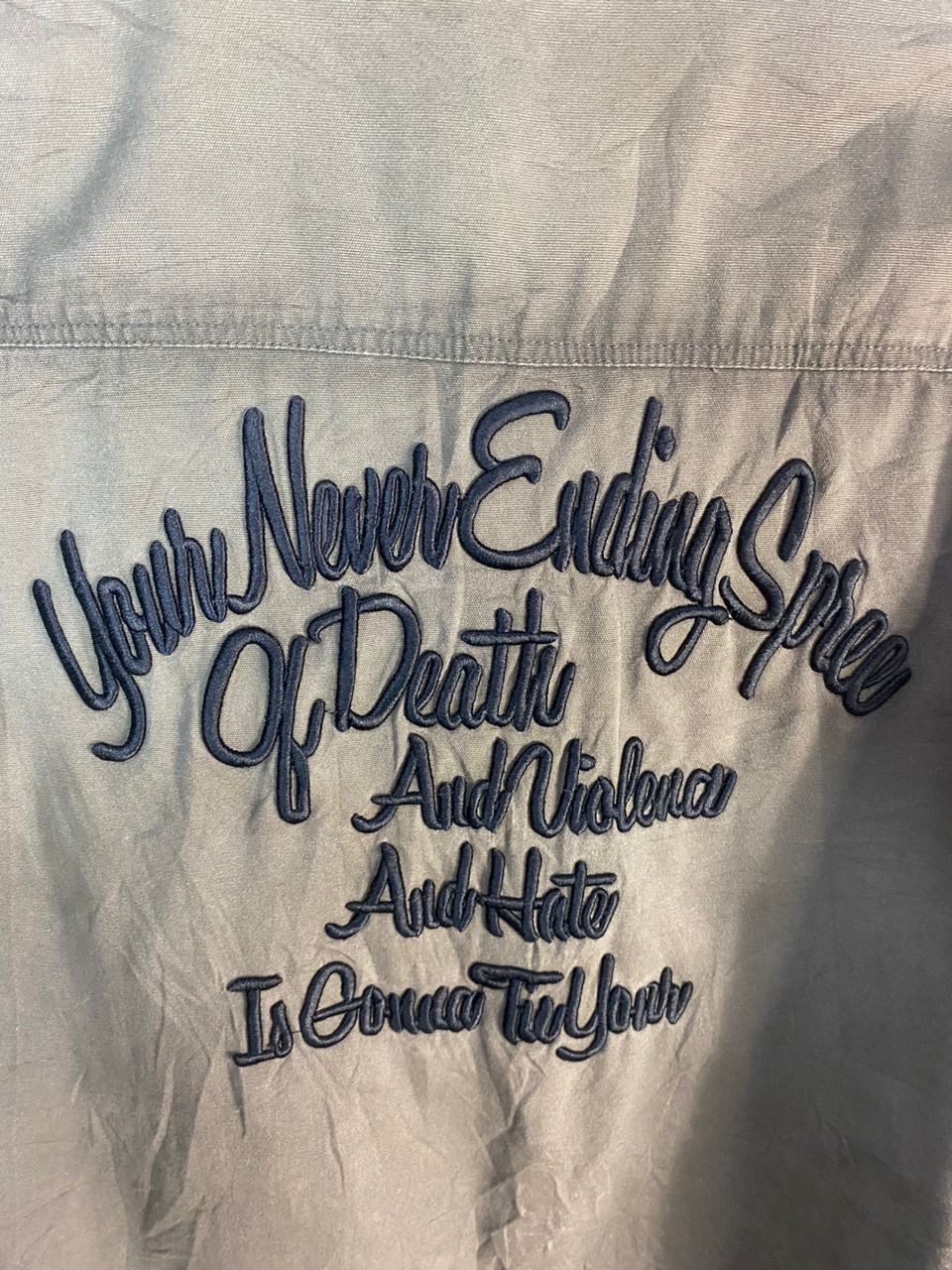 In The Attic × Seditionaries In the attic spellout snap button long sleeve shirt Size US M / EU 48-50 / 2 - 11 Thumbnail