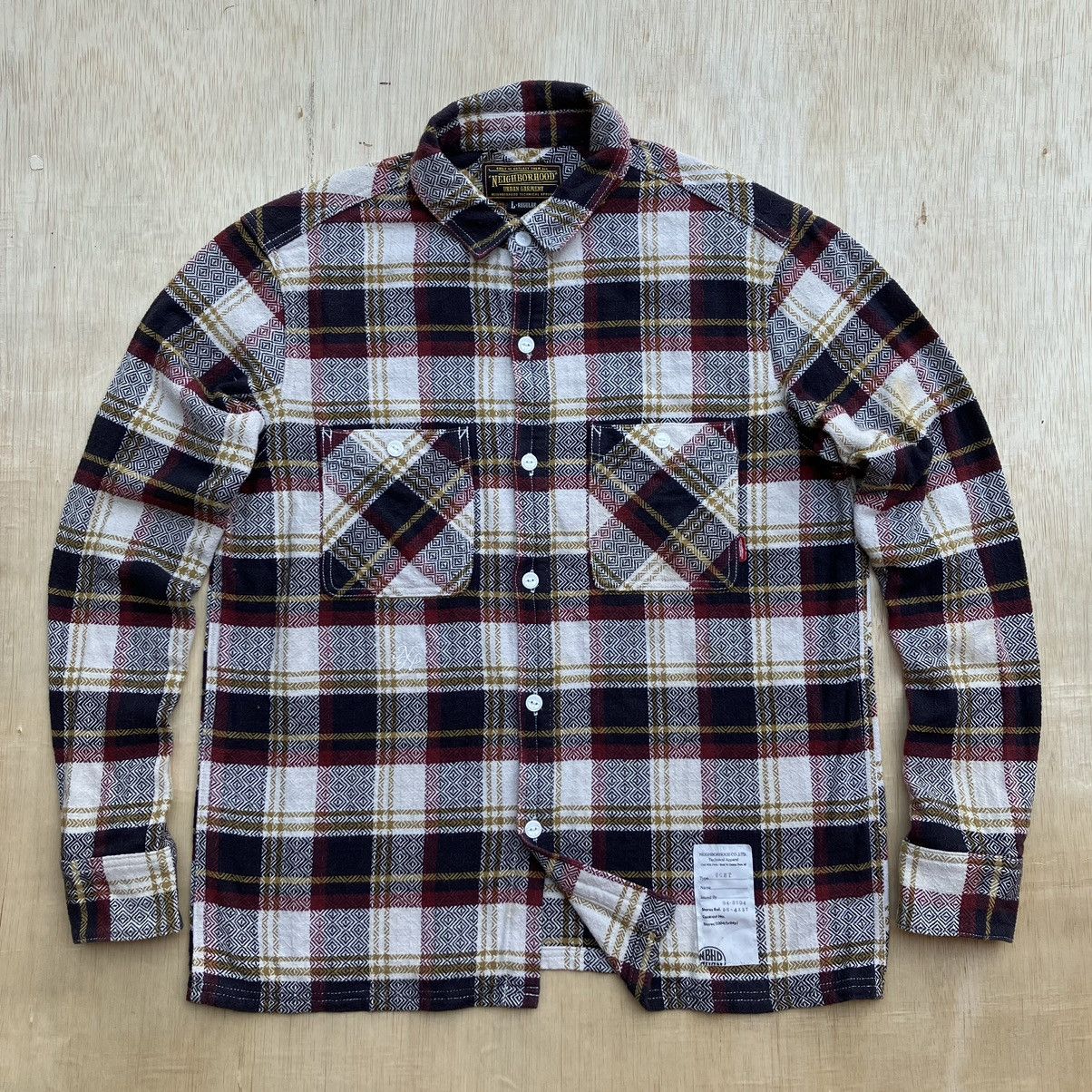 Neighborhood NEIGHBORHOOD FLANNEL PLAID LONG SLEEVE SHIRT Size US L / EU 52-54 / 3 - 1 Thumbnail