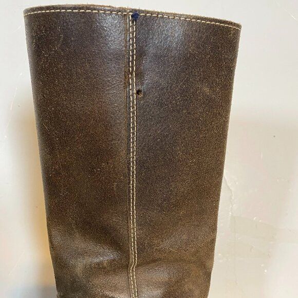 Other Markee Italy Distressed Brown Leather Knee-High Boots Size 7 Size US 7 / IT 37 - 8 Thumbnail