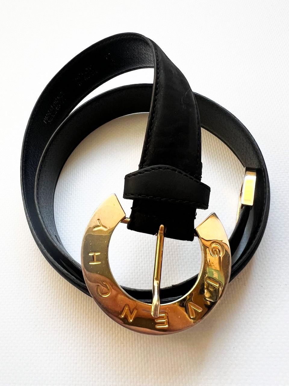 Givenchy × Japanese Brand × Vintage Vintage Givenchy luxury belt gold logo big buckle Size ONE SIZE - 3 Thumbnail